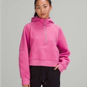 Lululemon Scuba 1/2 Zip Pink Blossom size m/l